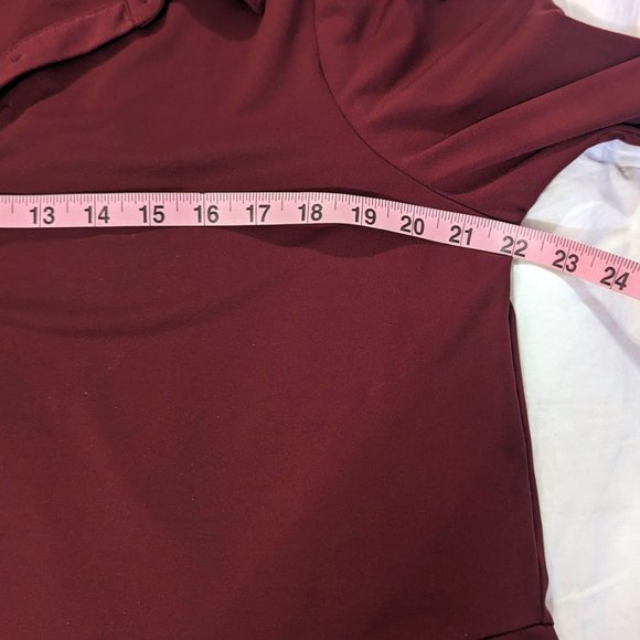 DISCOUNTED FINAL PRICE H by Halston Button Down Asymmetrical Tunic Top - Picture 6 of 7